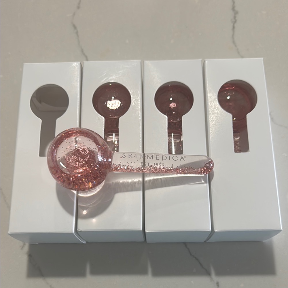 3 SkinMedica Rose Facial Globes